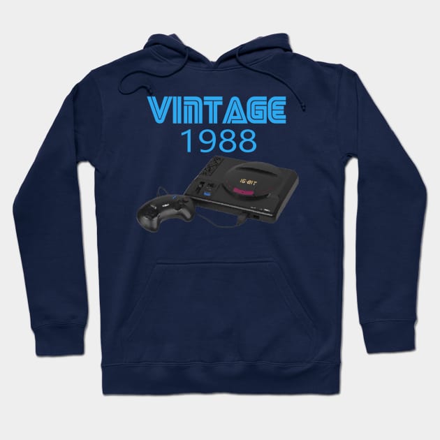 Vintage 1988 - Sega Megadrive Hoodie by jmtaylor